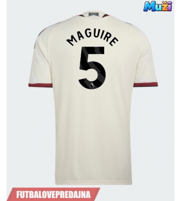 Lacne Muži Futbalové dres Manchester United Harry Maguire #5 2026-27 Krátky Rukáv - Tretina